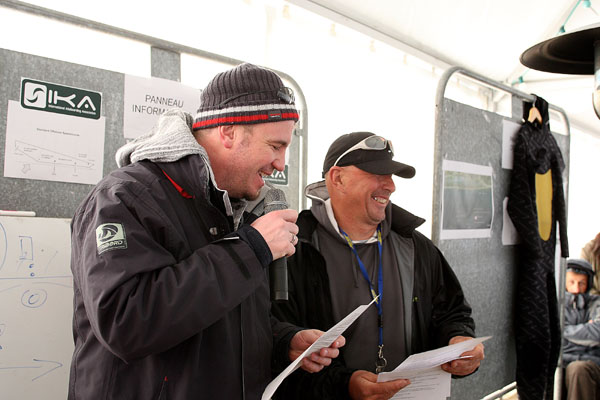 Markus Schwendtner at the skippers meeting 