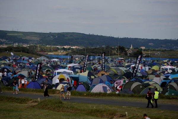 part of the Beach Break Live camping area