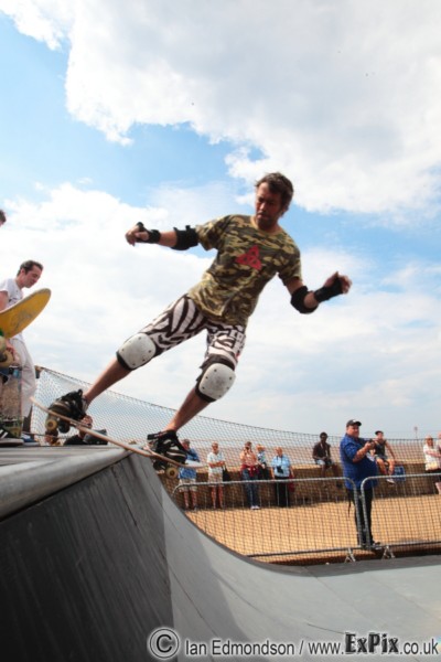 Pete Whiteley on the ramps