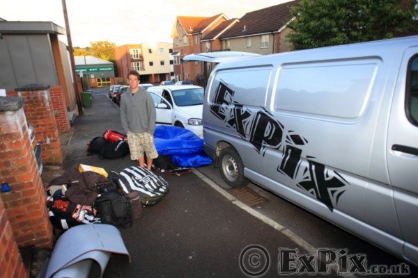 Ali Barrett with some of the kit for the KBO