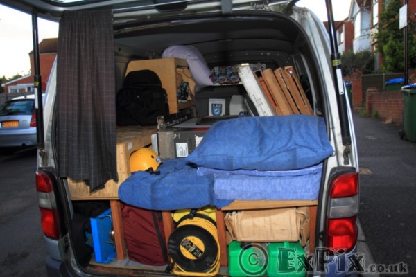 ExPix van full of kit