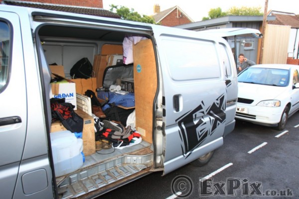 ExPix van loaded with kit