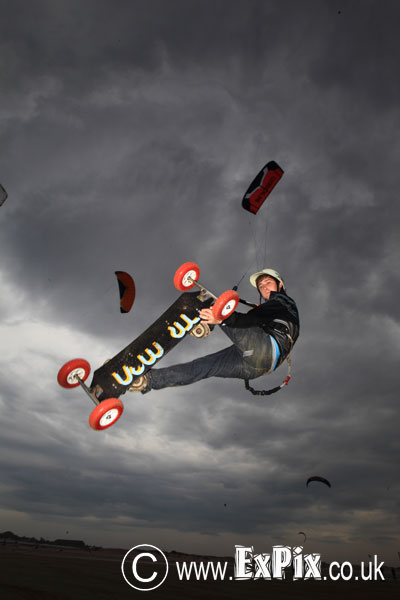 Landboarder at the Kiteival Event in Redcar