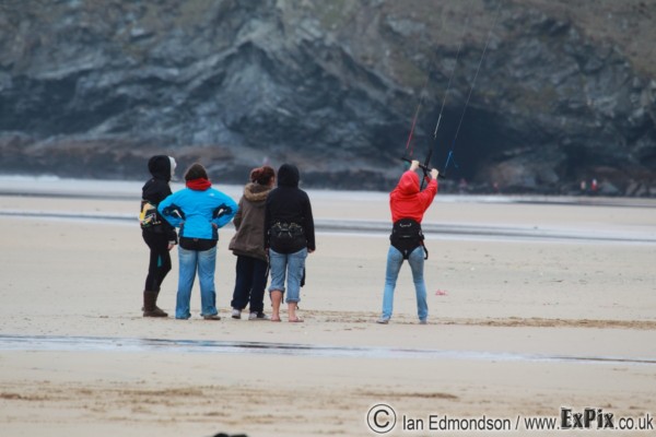 group practicing 