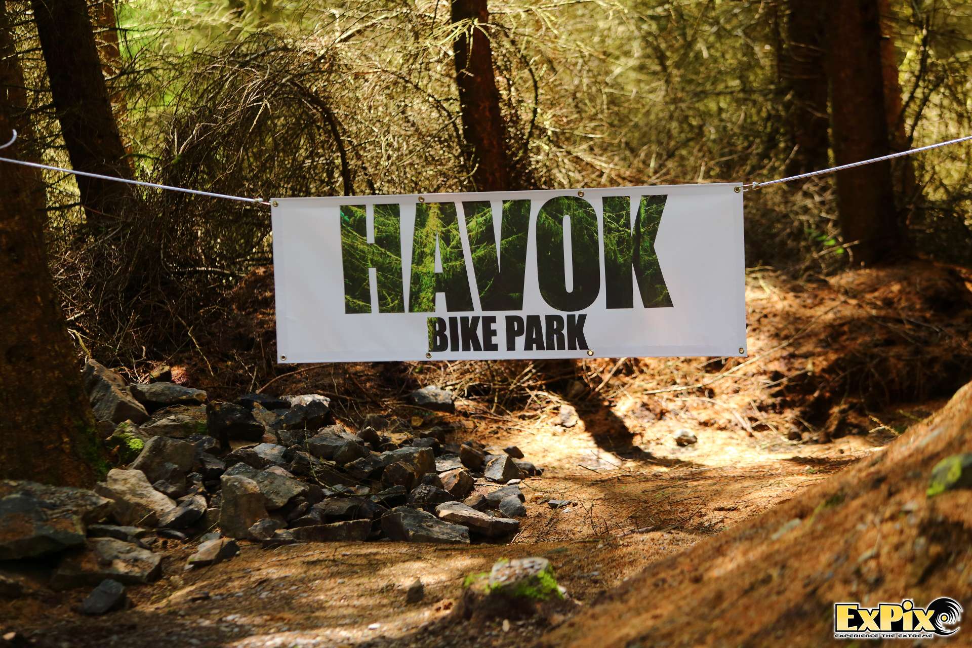 havok bike park banner